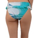 Tsunami Tidal Wave Wave Minimalist Ocean Sea Frill Bikini Bottoms View2