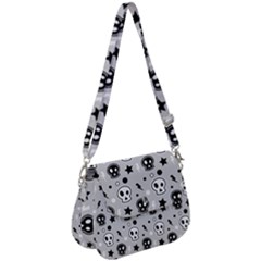 Skull-pattern- Saddle Handbag by Ket1n9