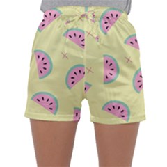 Watermelon Wallpapers  Creative Illustration And Patterns Sleepwear Shorts by Ket1n9
