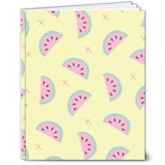Watermelon Wallpapers  Creative Illustration And Patterns 8  X 10  Softcover Notebook by Ket1n9