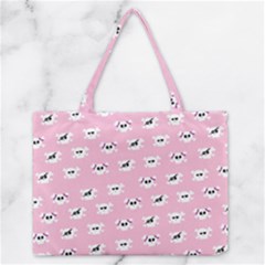 Girly Girlie Punk Skull Zipper Medium Tote Bag by Ket1n9
