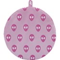 Alien Pattern Pink Round Trivet View2