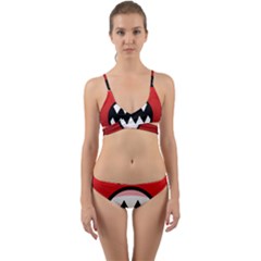 Funny Angry Wrap Around Bikini Set by Ket1n9