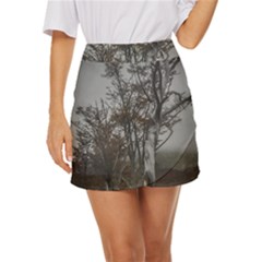 Nature s Resilience: Tierra Del Fuego Forest, Argentina Mini Front Wrap Skirt by dflcprintsclothing