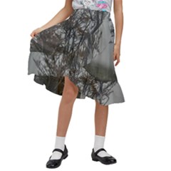 Nature s Resilience: Tierra Del Fuego Forest, Argentina Kids  Ruffle Flared Wrap Midi Skirt by dflcprintsclothing