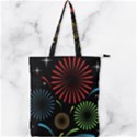 Fireworks With Star Vector Double Zip Up Tote Bag View1