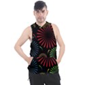 Fireworks With Star Vector Men s Sleeveless Hoodie View1