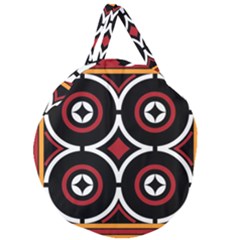 Toraja Pattern Ne limbongan Giant Round Zipper Tote by Ket1n9