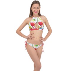 Love Cross Front Halter Bikini Set by Ket1n9