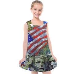 Usa United States Of America Images Independence Day Kids  Cross Back Dress by Ket1n9