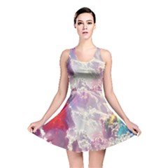 Clouds Multicolor Fantasy Art Skies Reversible Skater Dress by Ket1n9