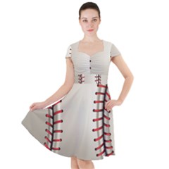 Baseball Cap Sleeve Midi Dress by Ket1n9