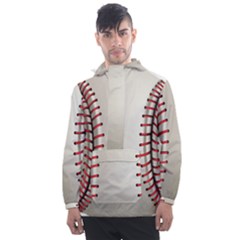 Baseball Men s Front Pocket Pullover Windbreaker by Ket1n9