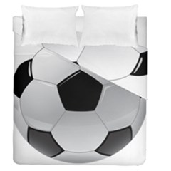 Soccer Ball Duvet Cover Double Side (queen Size) by Ket1n9