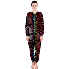 Circuit Board Seamless Patterns Set Onepiece Jumpsuit (ladies) by Ket1n9