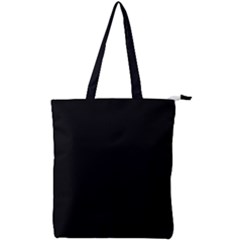 Black Double Zip Up Tote Bag by Ket1n9