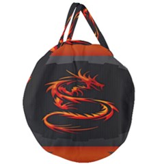 Dragon Giant Round Zipper Tote by Ket1n9