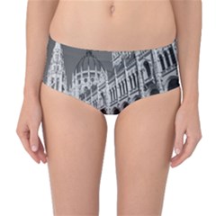 Architecture-parliament-landmark Mid-waist Bikini Bottoms by Ket1n9