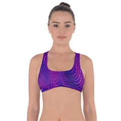 Abstract-fantastic-fractal-gradient Got No Strings Sports Bra by Ket1n9