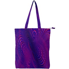 Abstract-fantastic-fractal-gradient Double Zip Up Tote Bag by Ket1n9