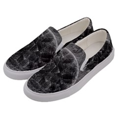 Space-universe-earth-rocket Men s Canvas Slip Ons by Ket1n9