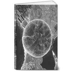 Space-universe-earth-rocket 8  X 10  Softcover Notebook by Ket1n9