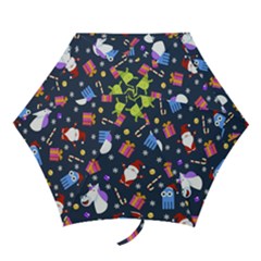 Colorful Funny Christmas Pattern Mini Folding Umbrellas by Ket1n9