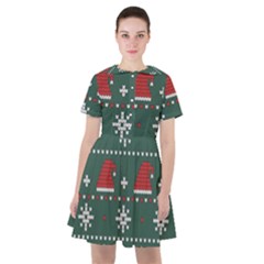 Beautiful Knitted Christmas Pattern Sailor Dress by Ket1n9