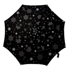 Christmas Snowflake Seamless Pattern With Tiled Falling Snow Hook Handle Umbrellas (medium) by Ket1n9