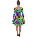 Balls Colors Quarter Sleeve Skater Dress View2