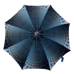 Data-computer-internet-online Hook Handle Umbrellas (small) by Ket1n9