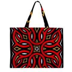 Traditional Art Pattern Zipper Mini Tote Bag by Ket1n9