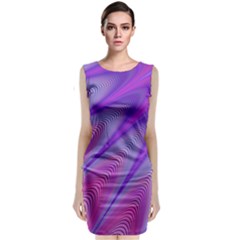 Purple-star-sun-sunshine-fractal Sleeveless Velvet Midi Dress by Ket1n9