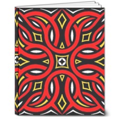 Traditional Art Pattern 8  X 10  Softcover Notebook by Ket1n9