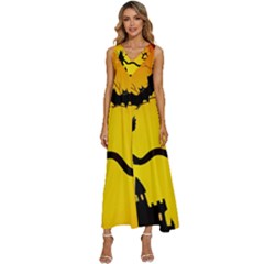 Halloween Night Terrors V-neck Sleeveless Loose Fit Overalls by Ket1n9
