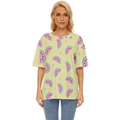 Watermelon Wallpapers  Creative Illustration And Patterns Oversized Basic T-shirt by Ket1n9