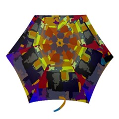 Abstract-vibrant-colour Mini Folding Umbrellas by Ket1n9