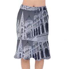 Architecture-parliament-landmark Short Mermaid Skirt by Ket1n9