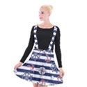 Seamless-marine-pattern Suspender Skater Skirt View1