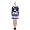 Seamless-marine-pattern Suspender Skater Skirt View2