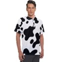 Cow Pattern Men s Polo T-Shirt View1