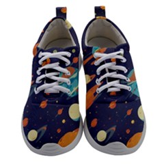 Space Galaxy Planet Universe Stars Night Fantasy Women Athletic Shoes by Ket1n9