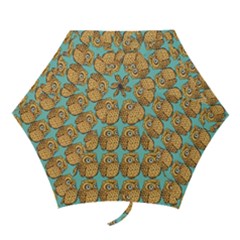 Seamless Cute Colourfull Owl Kids Pattern Mini Folding Umbrellas by Grandong