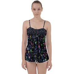 Illustration Universe Star Planet Babydoll Tankini Top by Grandong
