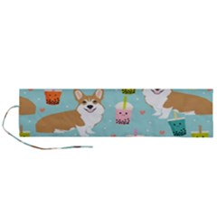Welsh Corgi Boba Tea Bubble Cute Kawaii Dog Breed Roll Up Canvas Pencil Holder (l) by Grandong