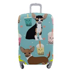 Chihuahua Bubble Kawaii Boba Tea Cute Dog Luggage Cover (small) by Grandong