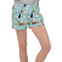Chihuahua Bubble Kawaii Boba Tea Cute Dog Women s Velour Lounge Shorts View1