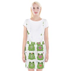 Kawaii-frog-rainy-season-japanese Braces Suspender Skirt by Grandong