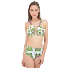 Kawaii-frog-rainy-season-japanese Cage Up Bikini Set by Grandong
