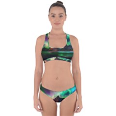 Aurora Borealis Nature Sky Light Cross Back Hipster Bikini Set by Grandong